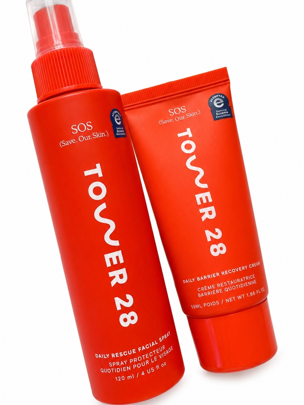 Tower 28 SOS Daily Rescue Facial Spray & Recovery‎ Cream
